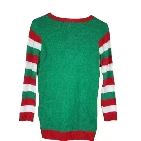 Girls It's Our Time Crew Neck Gingerbread Party Christmas Tunic Sweater sz  L 14 - Picture 2 of 12